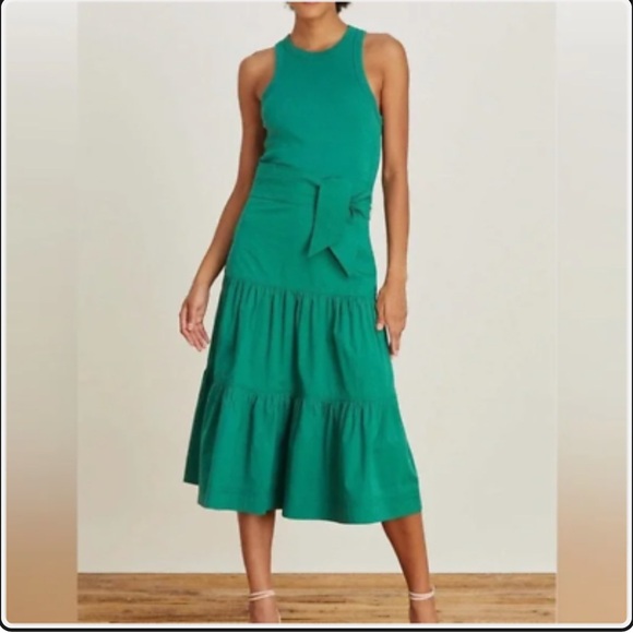 Veronica Beard Dresses & Skirts - Veronica Beard Austyn Midi Mixed Media Dress- Size Medium